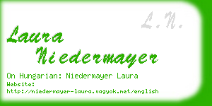 laura niedermayer business card
